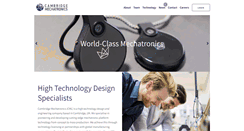 Desktop Screenshot of cambridgemechatronics.com